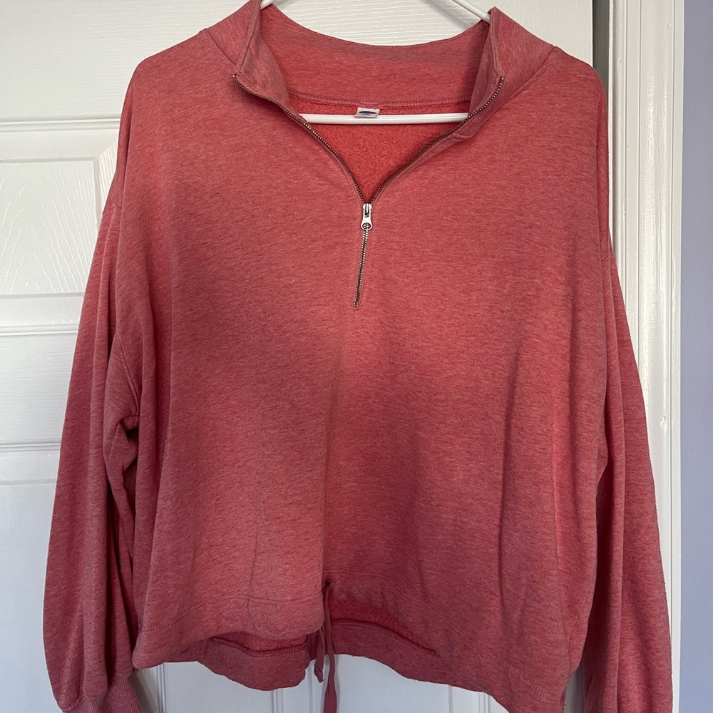 Pink Old Navy Quarter Zip Sweatshirt